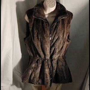 Giacca XL Faux Fur Reversible Vest size XL